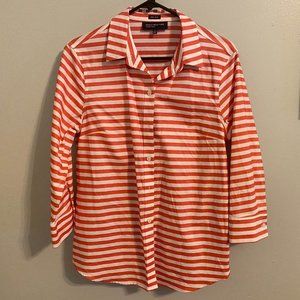 Jones New York Cotton Button-Down - Size Medium